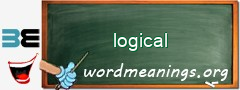 WordMeaning blackboard for logical